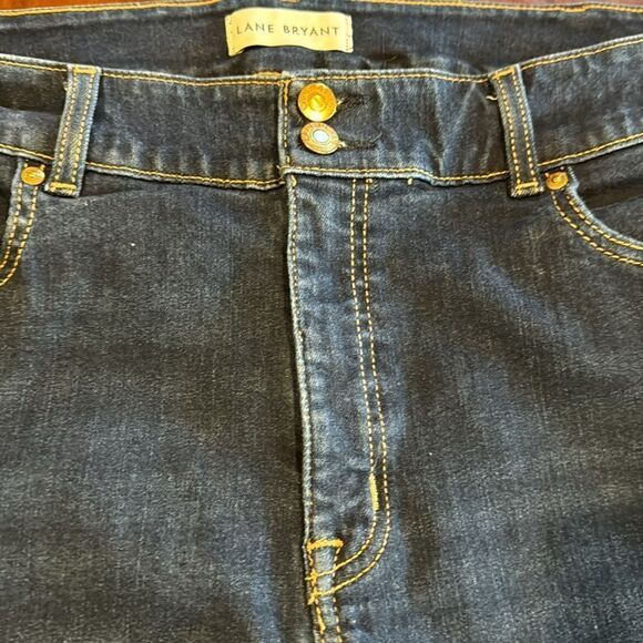 Lane Bryant High Rise Boot Cut Dark Wash Stretch Denim Jeans Size 22S - Picture 6 of 12